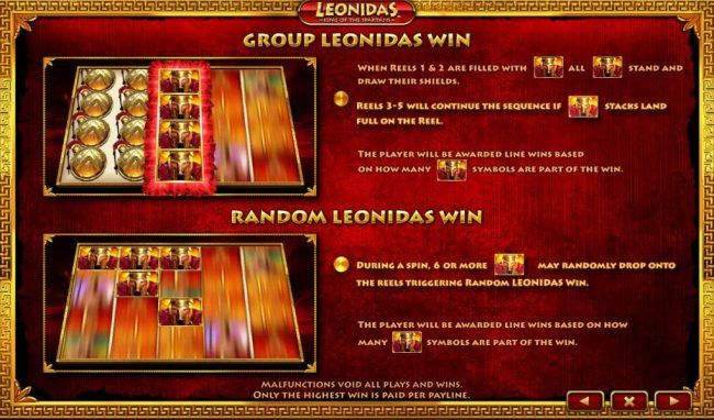 Group Leonidas Win and Random Leonidas Win game rules