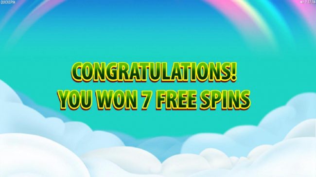 7 Free Spins awarded.
