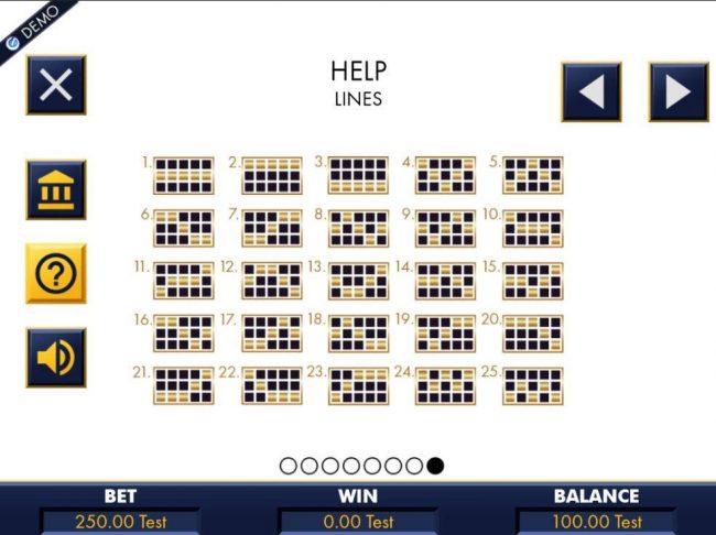 Payline Diagrams 1-25