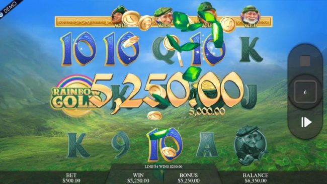 A 5,250.00 mega win is triggered during the Legendary Songs free spins feature.
