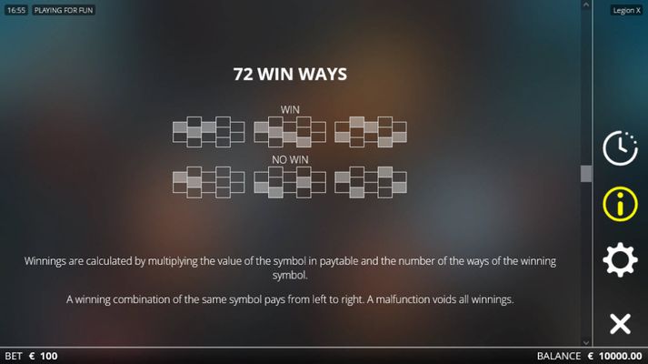 72 Win Ways