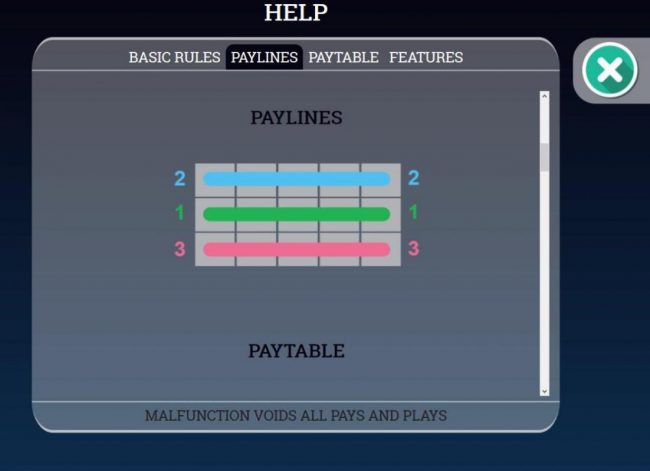 Payline Diagrams 1-3