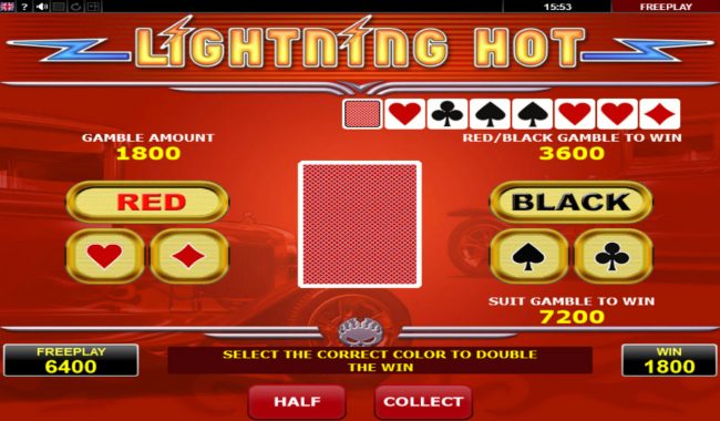 Red or Black Gamble feature