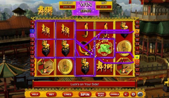 Multiple winning paylines