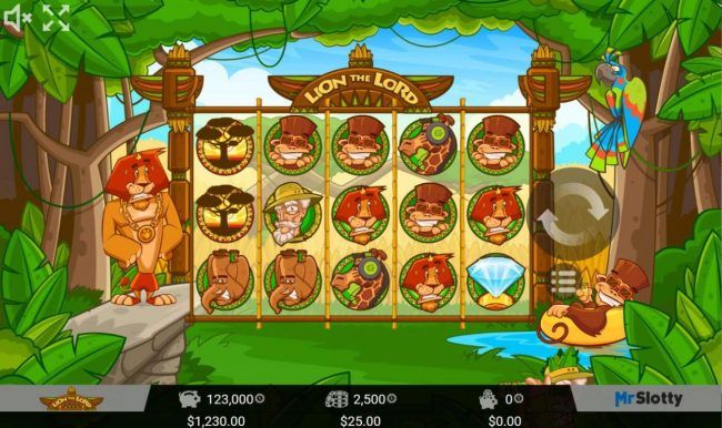 Main game board featuring five reels and 25 paylines with a $200,000 max payout.