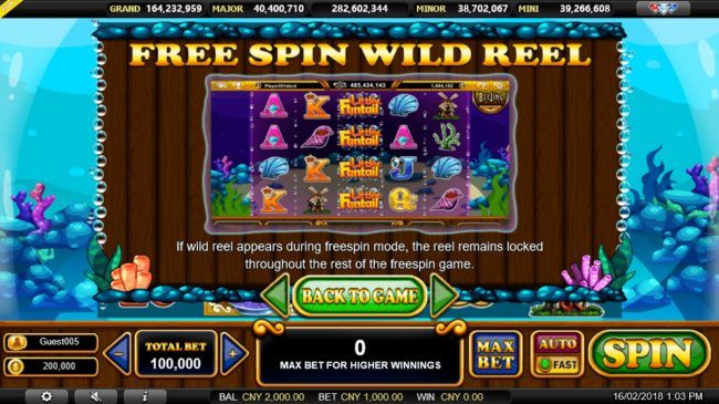 Free Spin Wild Reel