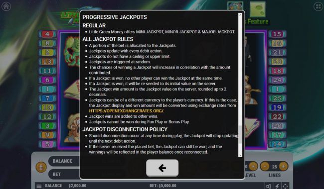 Progressive Jackpot Rules