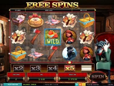 During the free spins feature you will have a chance to reveal the wollf and increase the multiplier with each successful match