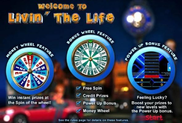 features include - Honey Wheel feature, win instant prizes at the spin of the wheel! Bonus Wheel Feature and Power Up Bonus feature!