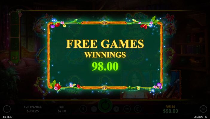 Total Free Games Payout