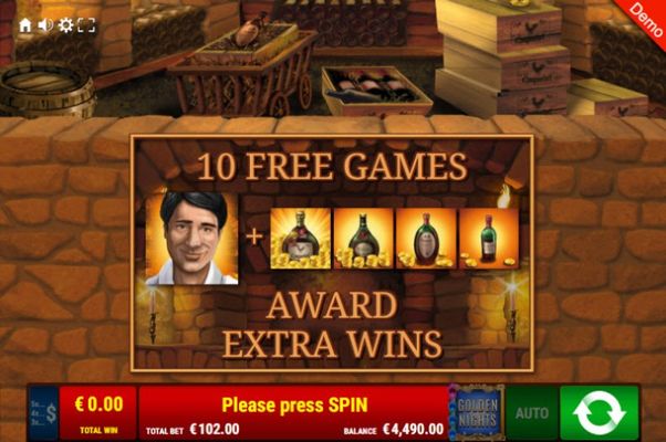 10 Free Spins Awarded