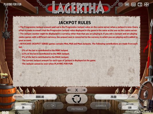 Jackpot Rules