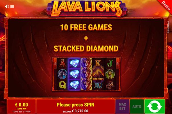 10 free spins awarded