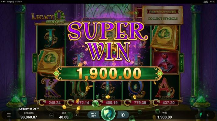 Legacy of Oz :: Total Free Spins Payout