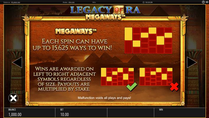 Legacy of Ra Megaways :: Megaways