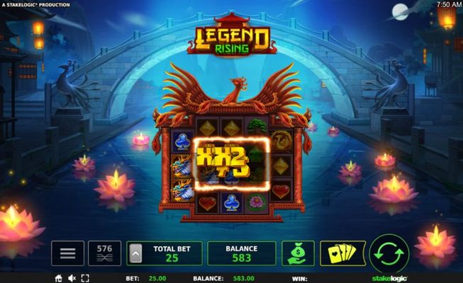 Legend Rising :: Multiple winning combinations with wild multipliers