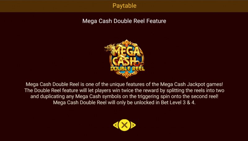 Mega Cash Double Reel Feature