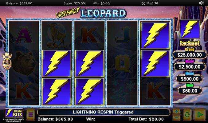 Lightning Leopard :: Respin feature triggered