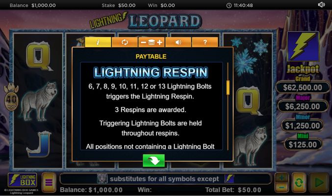 Lightning Respin Rules