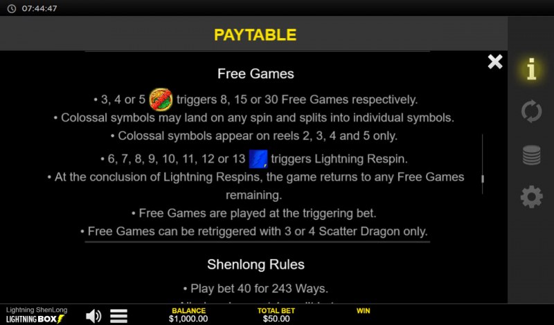 Free Game Rules