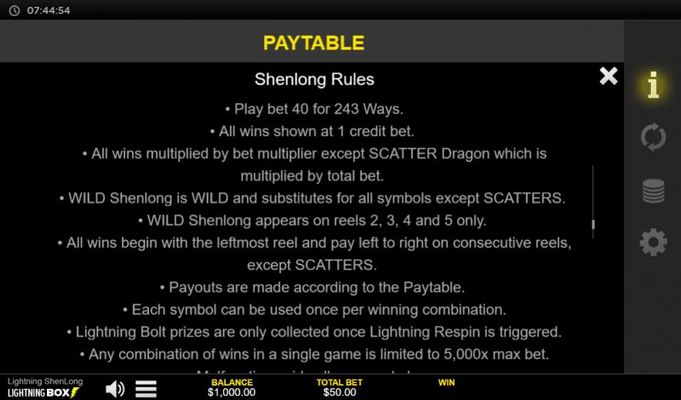 General Game Rules