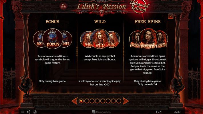 Lilith's Passion Enhanced Edition :: Wild and Scatter Rules