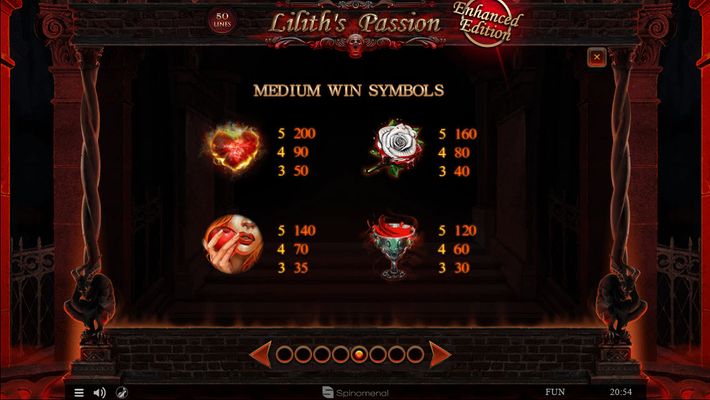 Lilith's Passion Enhanced Edition :: Paytable - High Value Symbols
