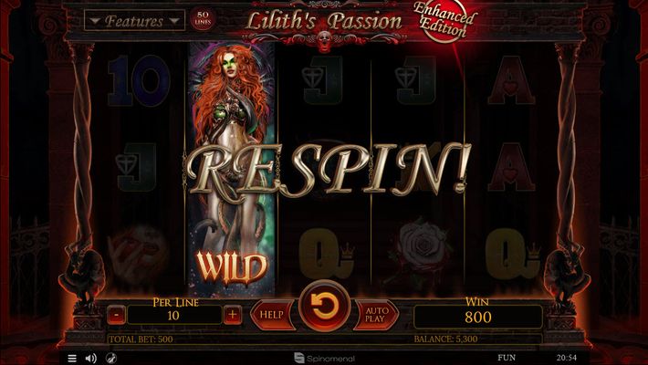 Lilith's Passion Enhanced Edition :: Respin feature triggered