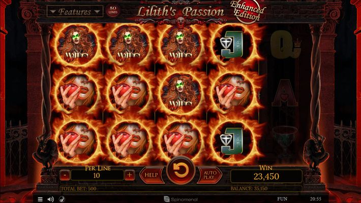 Lilith's Passion Enhanced Edition :: Multiple winning combinations leads to a big win