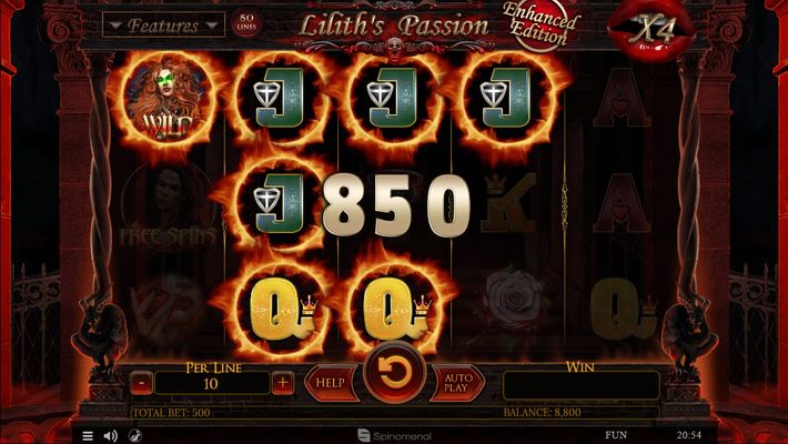 Lilith's Passion Enhanced Edition :: Multiple winning paylines