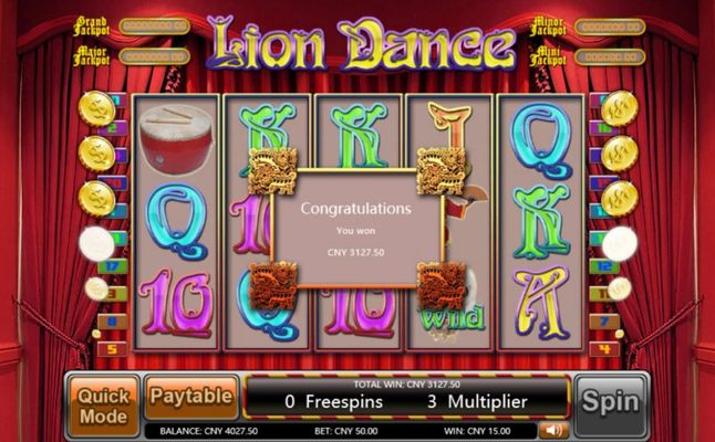 Total free spins payout