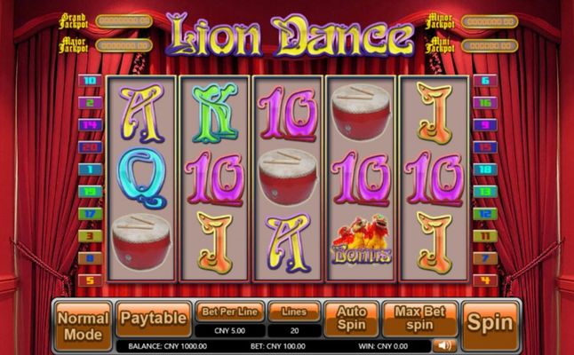 Lion Dance :: Main Game Board