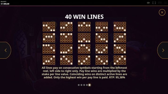 Paylines 21-40