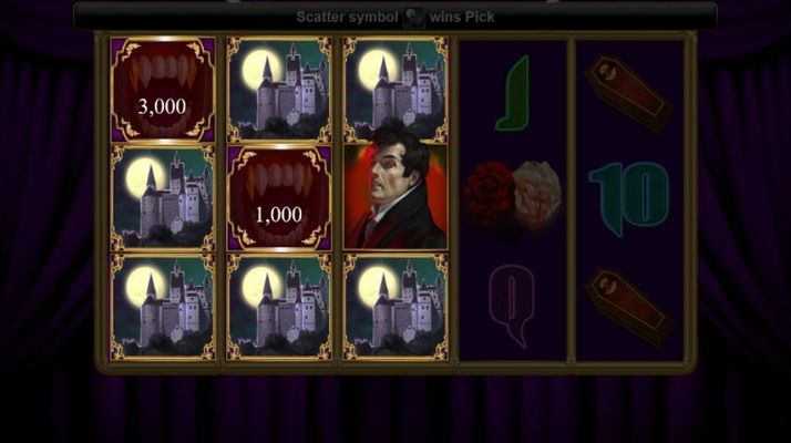 Bonus play ends when a vampire is revealed