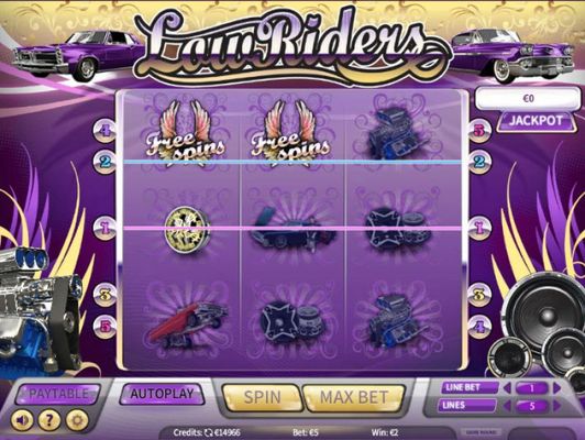 LowRiders :: Scatter symbols triggers the free spins feature