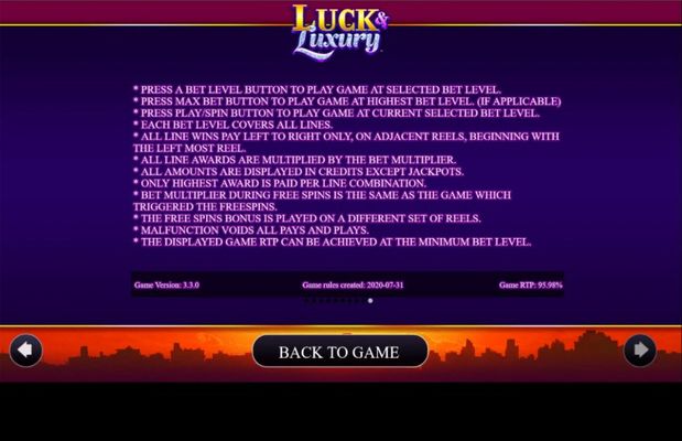 General Game Rules