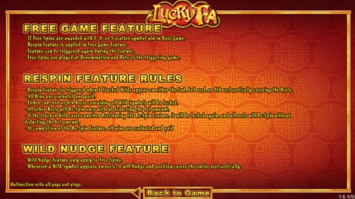 Lucky Fa :: Free Spins Rules