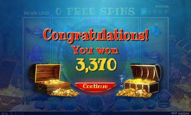 Total free spins payout