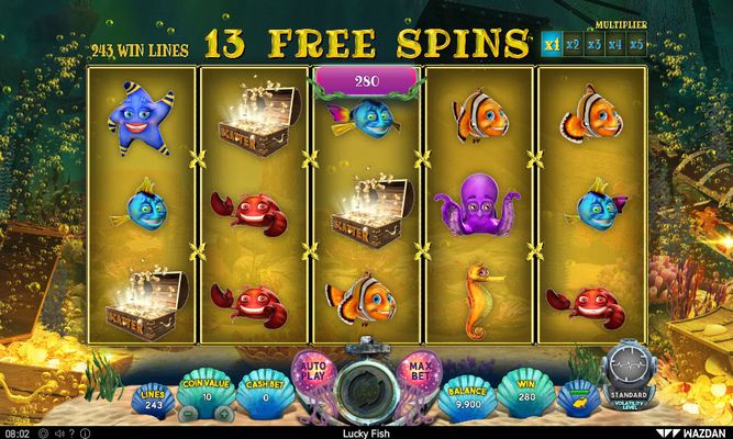 Lucky Fish :: Free Spins retriggered