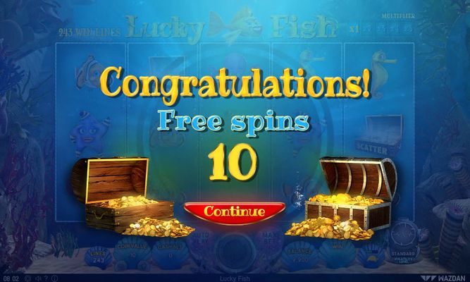 10 Free Spins Awarded