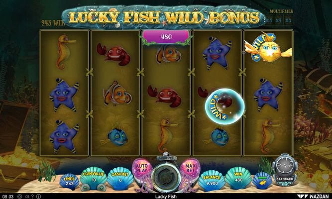 Lucky Fish :: Wild Feature activated