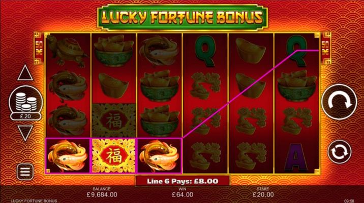 Lucky Fortune Bonus :: A three of a kind win