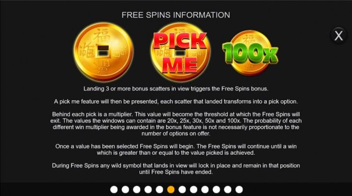 Lucky Fortune Bonus :: Free Spin Feature Rules
