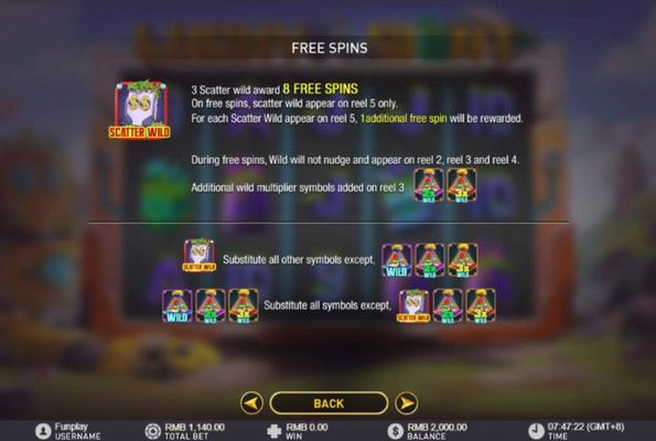 Lucky Giant :: Free Spins Rules