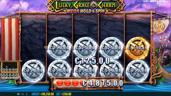 Lucky, Grace & Charm :: Fill the reels and bonus play continues