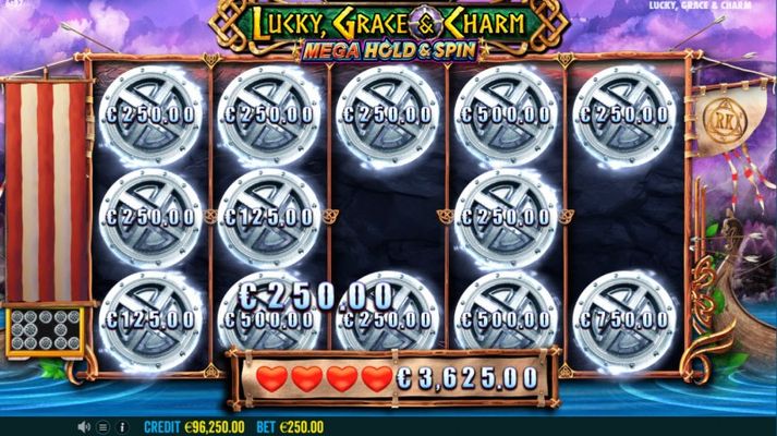 Lucky, Grace & Charm :: Land money symbols to win cash prizes and extend game play