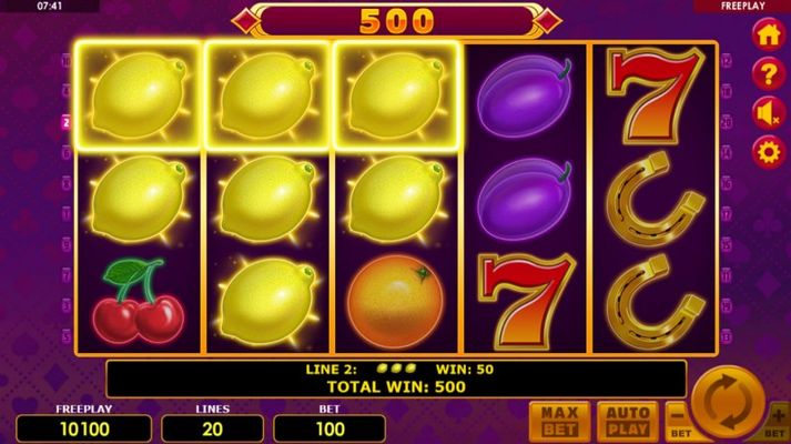 Multiple winning paylines