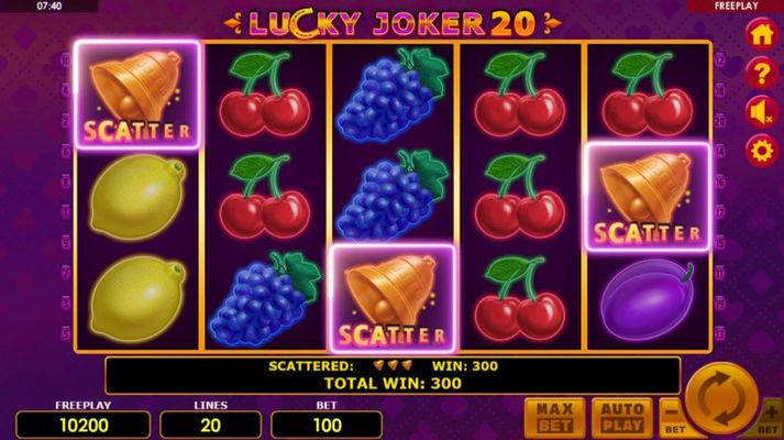 Lucky Joker 20 :: Scatter Win