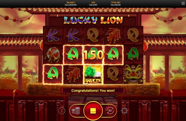 Lucky Lion :: Multiple winning paylines