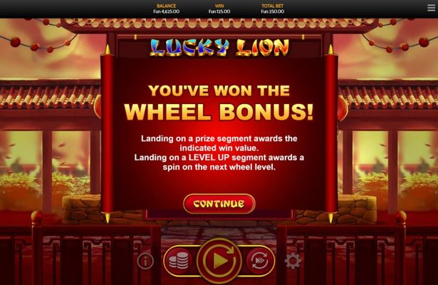 Lucky Lion :: Wheel Bonus
